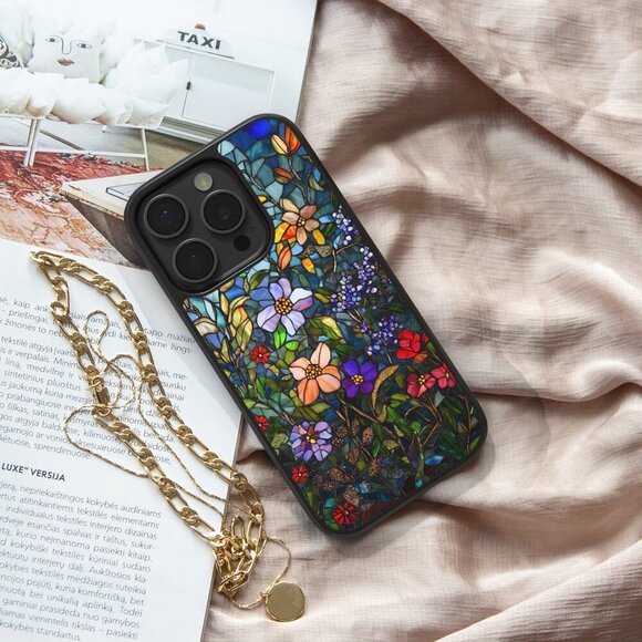 Floral Phone Cover – iPhone 16, 15 Pro, 14, Galaxy S25, S24, S24 Ultra, Pixel 9 - Picture 6 of 9